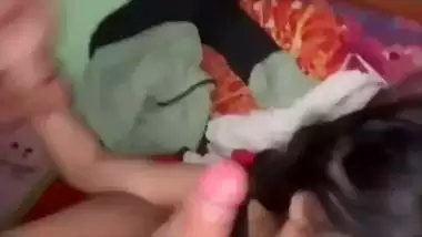 Huge cock sucking huge boobs Indian submissive girl