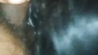 Sharp tits girlfriend sucking dick vigorously before sex